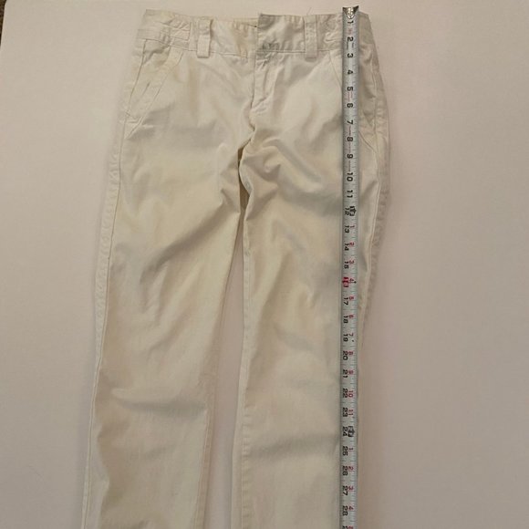 Fantastic white 100% cotton size 0 Nanette Lepore pants, very flattering cut - Picture 5 of 12